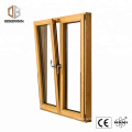 America NAMI Certified 2018 new arrival TEAK wood clad aluminum tilt and turn window for building